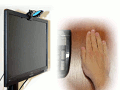 NPointer usage with hand on table surface, thumbnail